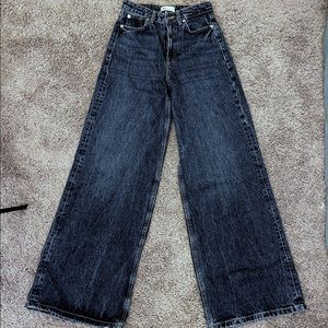 Zara ultra wide blue jeans, US4/EU36